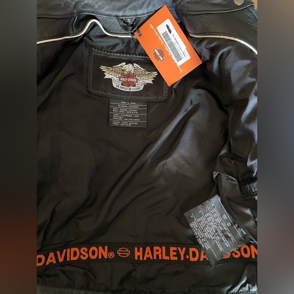 Authentic Women’s Harley Davidson STYLUS Leather Jacket Small NWT​​​​​​​​​ - Picture 5 of 9